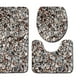 thumbnail image 4 of Juego de alfombras de baño con estampado de piedra 3D, alfombrillas de baño antideslizantes, alfombrillas decorativas para asiento de inodoro, alfombra 3 piezas seitruly JJ25267-09, 4 of 5
