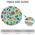 thumbnail image 6 of 44 Inch Round Christmas Table Cover with Elastic Border, Holiday Theme for Dinner Party Settings, 6 of 6
