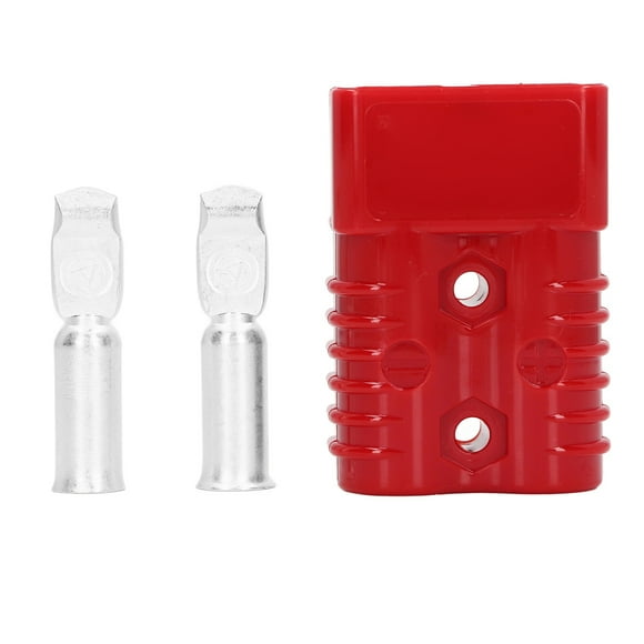 Battery Quick Connect Disconnect Plug, Battery Quick Connector Silver Plated Terminals High Current 175A 600V For For Solar Panels For Refrigerators Red