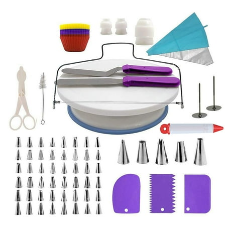 

CakeDecor Stainless Steel Cake Decorating Supplies Cake Turntable 106PCS/Set DIY Cream Tools