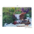 thumbnail image 3 of Maison Concepts Printed Glass Cutting Board Picnic At Lavender Field - Set of 2 (12L X 8W X 0.16H), 3 of 3