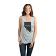 thumbnail image 2 of Thread Tank Home Roots State Nevada NV Women's Sleeveless Muscle Tank Top Sport Grey Small, 2 of 4