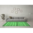 thumbnail image 3 of Ahgly Company Indoor Round Abstract Emerald Green Modern Area Rugs, 7' Round, 3 of 4