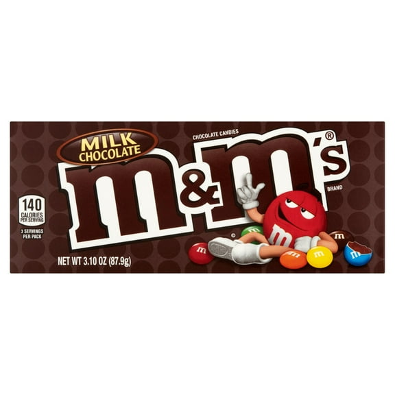 2 Pack - M&M's Milk Chocolate Candy- Movie Theater Box 3.1 oz Package May Vary