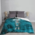 thumbnail image 5 of Alien Invader Zim Flannel Blanket Ultra-Soft Micro Fleece Throw Blanket For Bed Sofa Couch Car Office Unisex Adult Fuzzy Bed Blanket Cozy Kids Throw Blanket 80"x60", 5 of 7