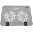 thumbnail image 1 of EeaseCA 1 Pce Support d'Ordinateur Portable à Dissipation de Chaleur Réglable de 15,6 Pouces Support de Refroidissement pour Cahier avec Ventilateur Support de Refroidissement pour Ordinateur Cahier (Blanc), 1 of 8