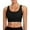 Black, variant on U Back Longline Sports Bra, Scoop Neck Padded Yoga Workout Crop Top with Built-in Pads, Women's Athletic Swim Top for Swimming, Gym, and Fitness