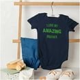 thumbnail image 6 of Love My Amazing Brother Cute Sibling Romper Boys or Girls Infant Baby Brisco Brands 12M, 6 of 7