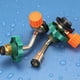 thumbnail image 4 of Adaptador de conector inflable | Adaptador de cartucho de gas tipo tarjeta directa para camping | Conector de tanque de GLP recargable, portátil y duradero, de aleación de cobre, para estufas,, 4 of 9