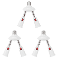 thumbnail image 1 of Portalámparas E27 Convertidor de adaptador de base de casquillo de bombilla LED ajustable (2 cabezales), 1 of 2