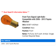 thumbnail image 2 of API Amber Incandescent Automotive Bulb fits Toyota 4Runner, 2 of 2