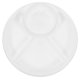 thumbnail image 3 of 1 pieza de plato dividido de ración creativa, plato de cocina, plato para reducir la grasa (blanco), 3 of 4