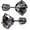 Rainbow Black, variant on Hypoallergenic Titanium Screw Earrings for Sensitive Ears 5A Cubic Zirconia Titanium Stud Earrings for Unisex, Double-Sided Earrings Pierced Earrings Jewelry