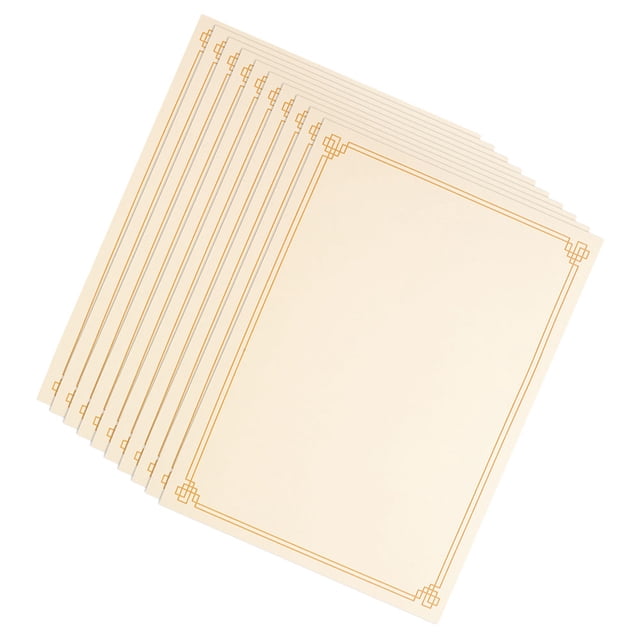 SOPOTUTU Versatile Certificate Paper Kit with Blank Space for Custom Printing and Handwriting