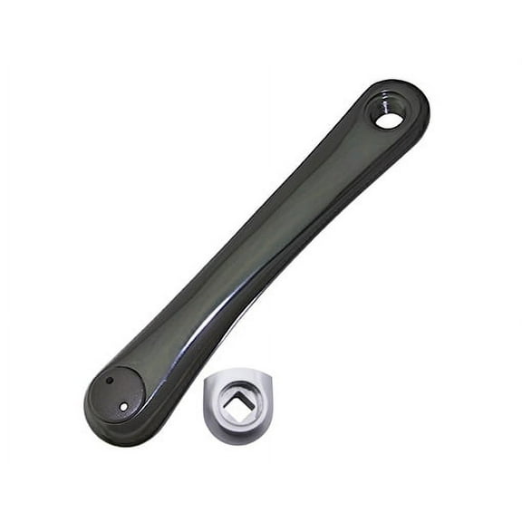 bike Alloy Left Crank Arm 165mm Square Taper Design Black.