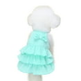 thumbnail image 2 of CSChome Pet Dress Dog Soft Comfortable Breathable Adorable Layered Hem Bowknot Daily Wear Puppy, 2 of 7