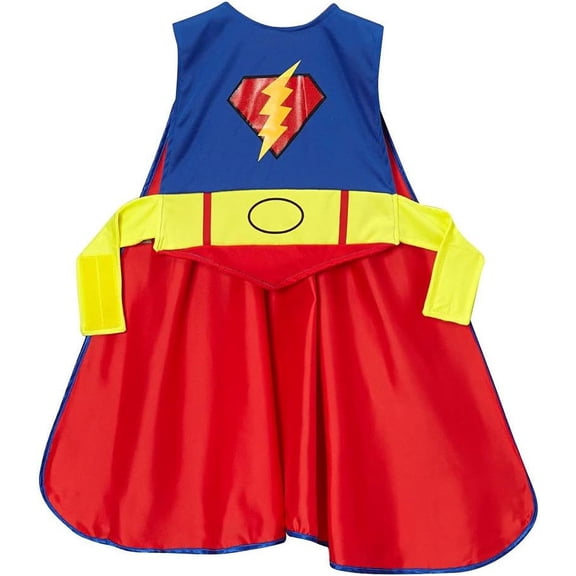 Storybook Wishes Red & Blue Superhero Smock Cape