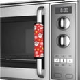 thumbnail image 4 of SEANATIVE 6 Pieces Refrigerator Oven Door Handle Covers Washable Neoprene Kitchen Appliance Decors Anti-skid Protector Gloves for Fridge, Santa Claus Snowflake Star Red Christmas Ho, 4 of 7