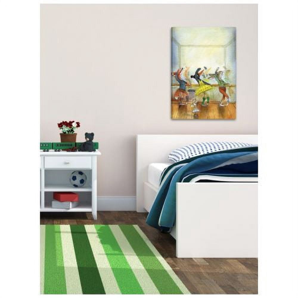 "Ballet Lesson" Painting Print on Wrapped Canvas