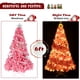 thumbnail image 5 of Árbol de Navidad artificial Bonnlo Pink de 6 pies con 1600 puntas de rama, 5 of 6