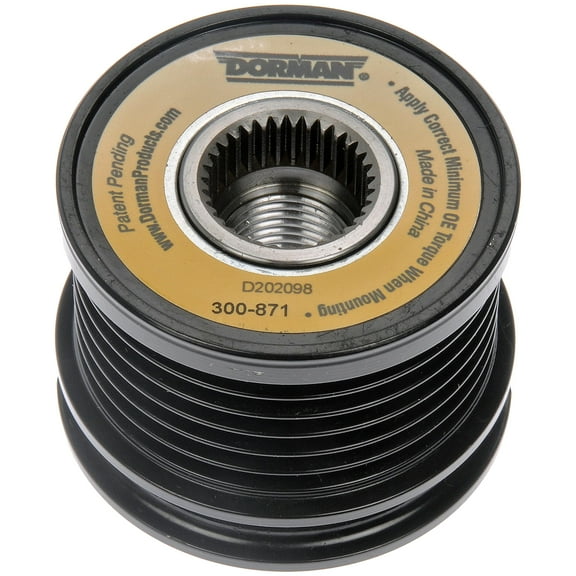 Dorman 300-871 Alternator Pulley for Specific Volkswagen Models Fits select: 1998-1999 VOLKSWAGEN JETTA, 1997 VOLKSWAGEN PASSAT