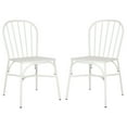 thumbnail image 2 of Safavieh Everleigh Outdoor Patio Side Chair - Matte White, 2 of 8