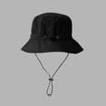 thumbnail image 5 of HOMEIORA Waterproof Bucket Rain Hat with Chin Strap Quick Dry Packable Boonie Sun Hat Safari Hat UV Protection - Black, 1 Pack, 5 of 6