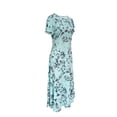 thumbnail image 4 of Blossoming Floral Print Dress - Comfortable Crew Neck, Stylish Short Sleeves, 4 of 11