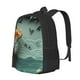 thumbnail image 1 of Easygdp Paper Fox Crow Fantasy Mochila de Gran Capacidad Minimalista Ideal para Escuela, Viajes y Uso Diario, 1 of 6