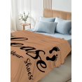 thumbnail image 5 of King Flat Sheet Only Please Remove Your Shoes Text Soft Microfiber Cooling Bedding Sheets Black Footprint on Brown Flat Bed Sheet for Hotel,Home Decor, 5 of 9