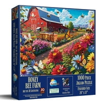SUNSOUT INC - Honey Bee Farm - 1000 pc Jigsaw Puzzle by Artist: JQ Licensing - Finished Size 20" x 27" - MPN# 71814