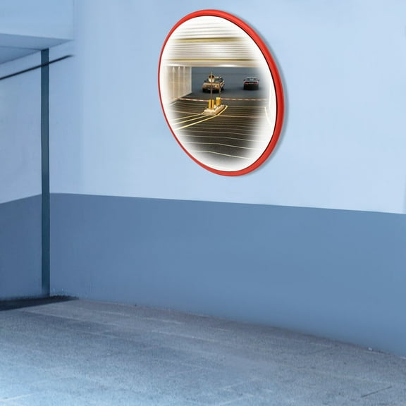 24" Convex Traffic Mirror Garage Parking Blind Spot Safety Corner Road Driveway