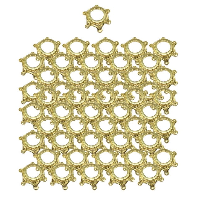 Adornos Para Pendiente Del Accesorio Para Cabello De Suministros De Bricolaje Accesorios De Bricolaje Para Collares, Pulseras, dorado perfecl Crown Charms Beads artesanías