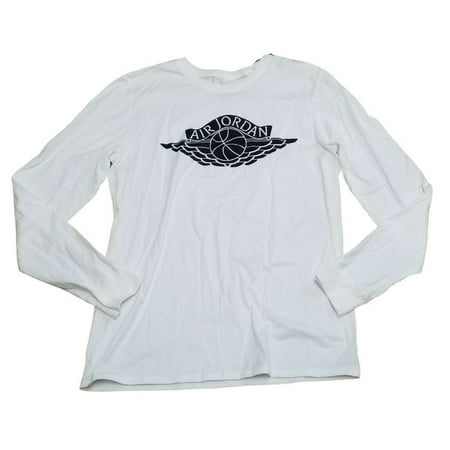 Nike Men's Air Jordan Wings White Long Sleeve Shirt Size 3XL