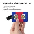 thumbnail image 3 of Haitian Flag Luggage Tag Pvc Identifier Card Holder Label Travel Bag Tag, 3 of 6