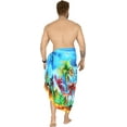 thumbnail image 3 of HAPPY BAY Men's Swim Trunk Bathing Suit Sarong Pareo Wrap One Size Sea, Beach Summer Vacation Party, 3 of 5