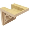 thumbnail image 5 of 6"W x 6"D x 6"H Wide Sheridan Rough Cedar Woodgrain TimberThane Corbel, Primed Tan, 5 of 6
