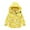 32Yellow, variant on Hicidod Kids Rain Gear Raincoat For Kids Girls Windproof Windbreaker Hooded Rain Jackets Cute Long Sleeve Cartoon Dinosaur Print Jacket