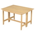 thumbnail image 4 of 47" Extendable Dining Table for 4, Wood Rectangle Transformer Kitchen Breakfast Nook with Drop Leaf, Space-Saving Folding Craft Table for Living Room, 4 of 9