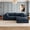 2S+O-Blue, variant on 78.8" Corduroy Boneless Loveseat Couch with Removable Cushion, Cloud sectional Sofa, No Assembly Required, Compression Sofa in a Box, DlY Combination for Living Room