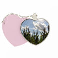 thumbnail image 1 of Cielo azul nubes de luz blanca Bolsa de viaje Mirror maquillaje corazón rosa, 1 of 4