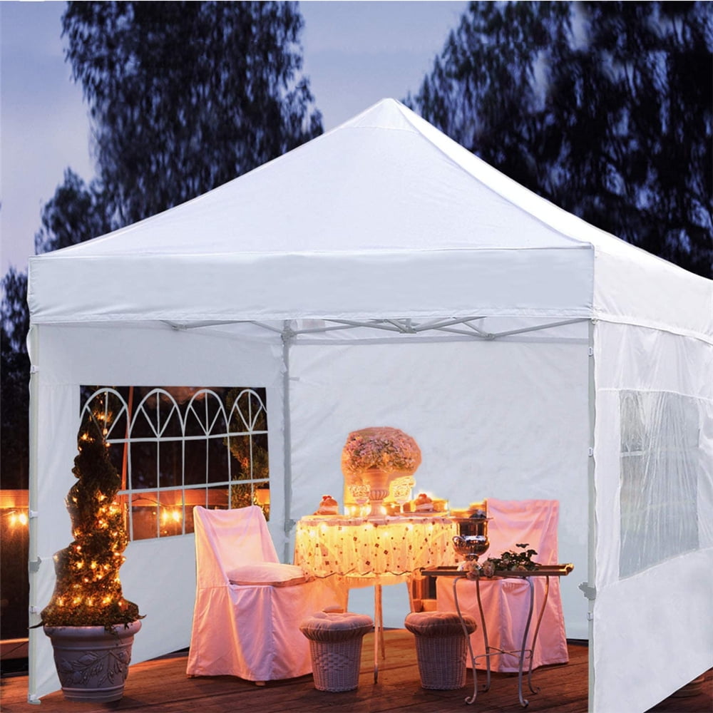 10'x10' Outdoor Party Tent Patio Wedding Canopy Marquee Pavilion w/ 4 Side Walls 