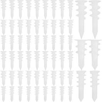 WRISTBIQUE 300Pcs Plastic Drywall Anchors White Heavy Duty Screw in Expansion Anchors for Walls
