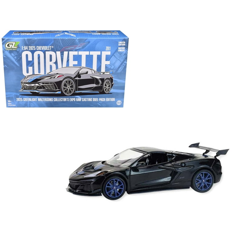 2025 Chevrolet Corvette C8 ZR1 Black with Blue with Raw Casting