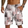 thumbnail image 2 of Men's Shorts Casual Summer Loose Fit Bermuda Shorts Elastic Waist Drawstring Pants with Pockets, 2 of 5