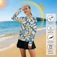 thumbnail image 5 of FORMRS Womens Long Sleeve Shirts UPF 50+ Sun Protection Quick Dry Fishing Hiking Tops, Size S-2XL, Whimsy Daisy Pattern, 5 of 8