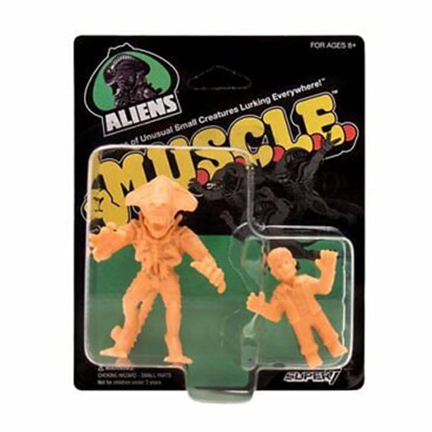 Super7 Aliens MUSCLE Sets Edición limitada Juguetes coleccionables clásicos Personaje alienígena de ciencia ficción Modelo de combate Figuras periféricas de película