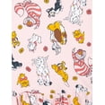 thumbnail image 4 of Disney Classics Cats and Dogs Ribbed Peplum T-Shirt and Bike Shorts Outfit Set Toddler to Big Kid, 4 of 5