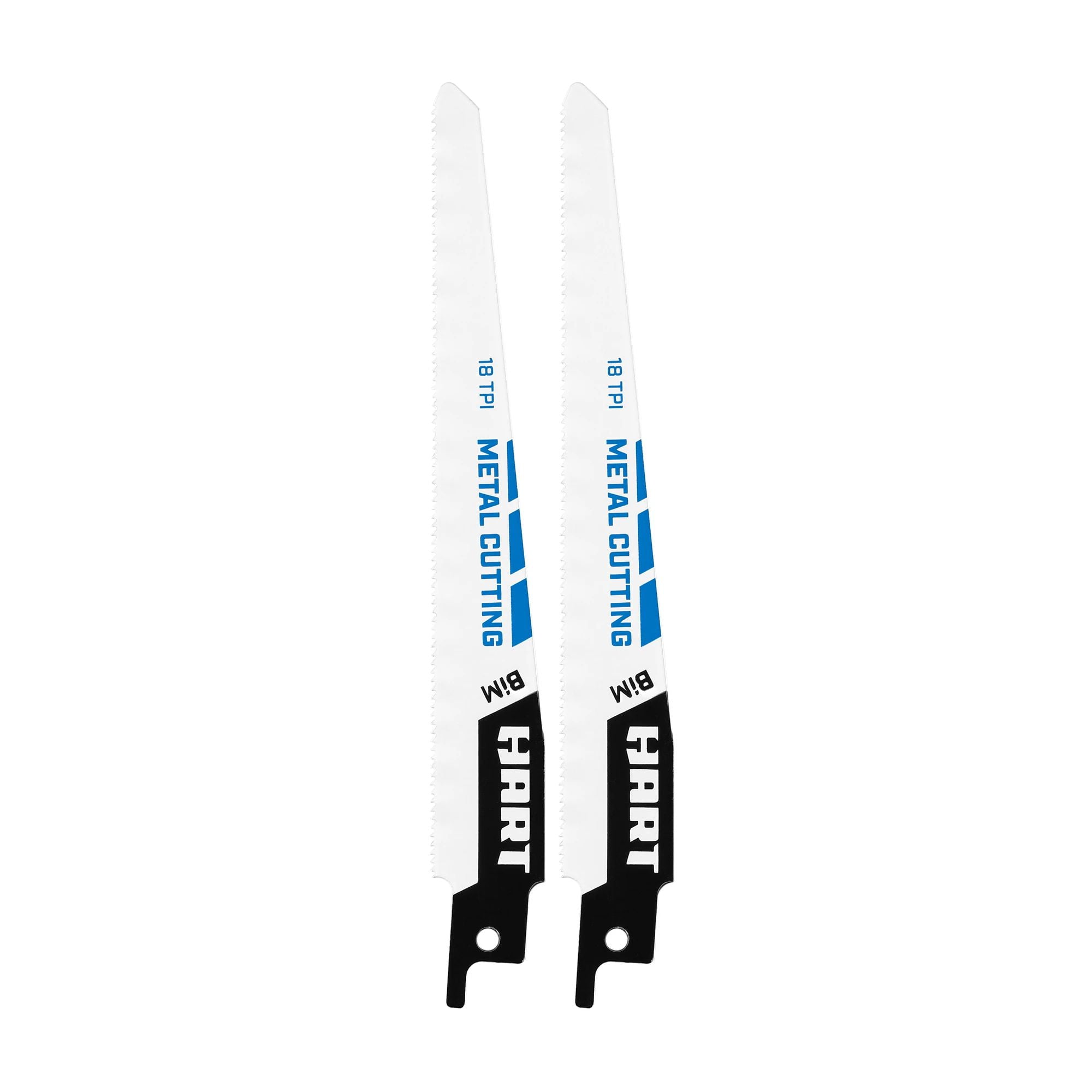 (3 pack) HART 2-Piece 6-inch 18 TPI Metal Cutting Reciprocating Saw Blade