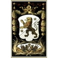 thumbnail image 2 of Vision Studio 10x14 White Modern Wood Framed Museum Art Print Titled - Family Crest III, 2 of 4